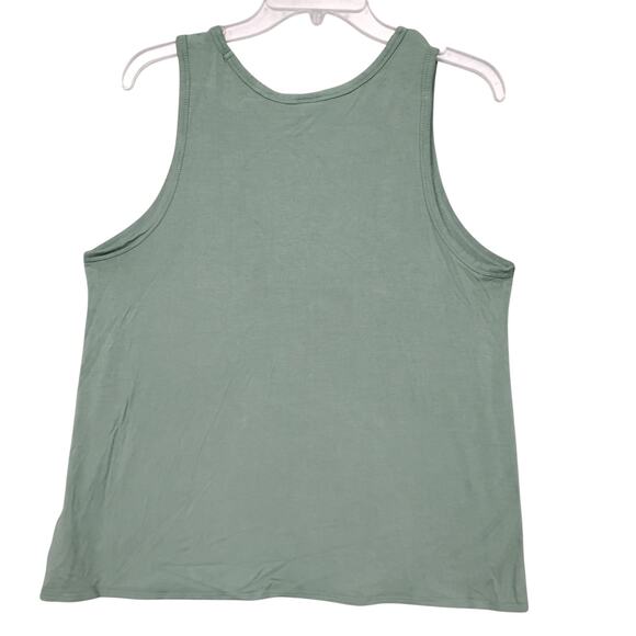 Old Navy Luxe Tank Top Size Medium Green 95% Rayon 5% Spandex - Picture 2 of 4